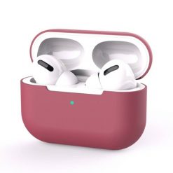 Silikónové puzdro Solid case bordové – Apple AirPods Pro