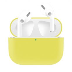 Kryty na mobil | Silikónové puzdro Solid case žlté – Apple AirPods Pro | Kryty na mobil