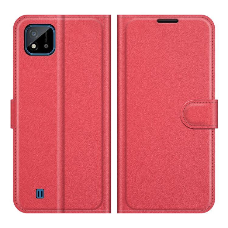 Peňaženkové puzdro Litchi červené – Realme C11 2021 | Kryty na mobil Kryty na mobil | Peňaženkové puzdro Litchi červené – Realme C11 2021 | Kryty na mobil
