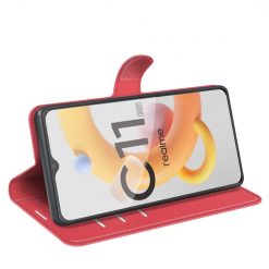 Peňaženkové puzdro Litchi červené – Realme C11 2021 | Kryty na mobil Kryty na mobil | Peňaženkové puzdro Litchi červené – Realme C11 2021 | Kryty na mobil