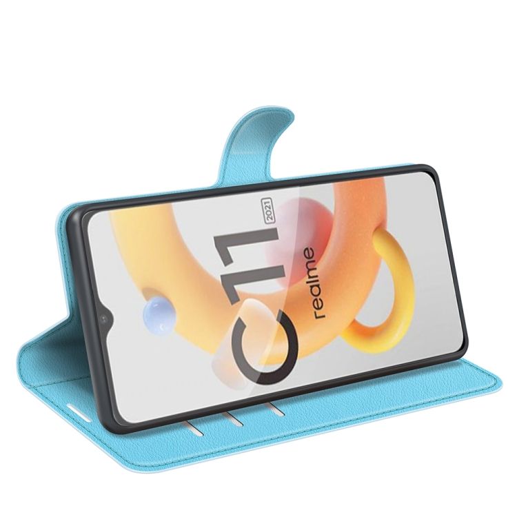 Peňaženkové puzdro Litchi modré – Realme C11 2021 | Kryty na mobil Kryty na mobil | Peňaženkové puzdro Litchi modré – Realme C11 2021 | Kryty na mobil