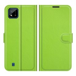 Kryty na mobil | Peňaženkové puzdro Litchi limetkové – Realme C11 2021 | Kryty na mobil