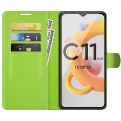 Peňaženkové puzdro Litchi limetkové – Realme C11 2021 | Kryty na mobil Kryty na mobil | Peňaženkové puzdro Litchi limetkové – Realme C11 2021 | Kryty na mobil