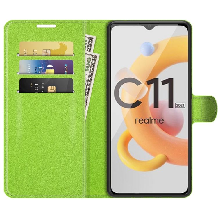 Peňaženkové puzdro Litchi limetkové – Realme C11 2021 | Kryty na mobil Kryty na mobil | Peňaženkové puzdro Litchi limetkové – Realme C11 2021 | Kryty na mobil