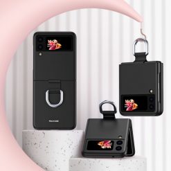 Kryty na mobil | Plastový kryt Keychain case čierny – Samsung Galaxy Z Flip 3 | Kryty na mobil
