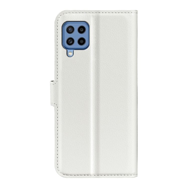 Peňaženkové puzdro Litchi biele – Samsung Galaxy M22 | Kryty na mobil Kryty na mobil | Peňaženkové puzdro Litchi biele – Samsung Galaxy M22 | Kryty na mobil