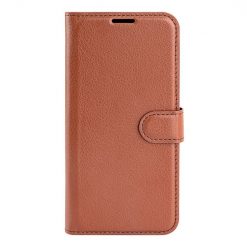 Kryty na mobil | Peňaženkové puzdro Litchi hnedé – Samsung Galaxy M22 | Kryty na mobil