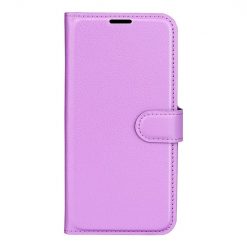 Kryty na mobil | Peňaženkové puzdro Litchi fialové – Samsung Galaxy M22 | Kryty na mobil