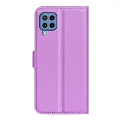 Peňaženkové puzdro Litchi fialové – Samsung Galaxy M22 | Kryty na mobil Kryty na mobil | Peňaženkové puzdro Litchi fialové – Samsung Galaxy M22 | Kryty na mobil