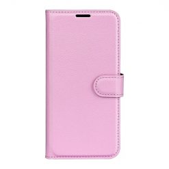 Kryty na mobil | Peňaženkové puzdro Litchi bledoružové – Samsung Galaxy M22 | Kryty na mobil