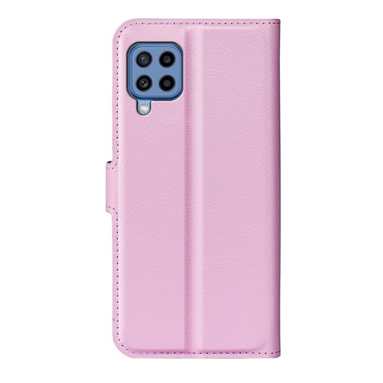 Peňaženkové puzdro Litchi bledoružové – Samsung Galaxy M22 | Kryty na mobil Kryty na mobil | Peňaženkové puzdro Litchi bledoružové – Samsung Galaxy M22 | Kryty na mobil