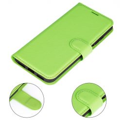 Kryty na mobil | Peňaženkové puzdro Litchi limetkové – Samsung Galaxy M22 | Kryty na mobil