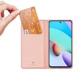 Peňaženkové puzdro Dux Ducis Skin Pro ružové – Xiaomi Redmi 10 / 10 2022 | Kryty na mobil Kryty na mobil | Peňaženkové puzdro Dux Ducis Skin Pro ružové – Xiaomi Redmi 10 / 10 2022 | Kryty na mobil