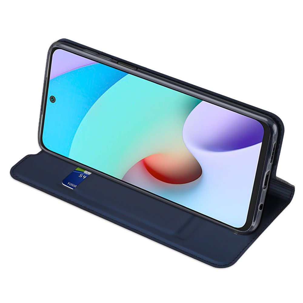 Peňaženkové puzdro Dux Ducis Skin Pro modré – Xiaomi Redmi 10 / 10 2022 | Kryty na mobil Kryty na mobil | Peňaženkové puzdro Dux Ducis Skin Pro modré – Xiaomi Redmi 10 / 10 2022 | Kryty na mobil