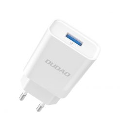 Kryty na mobil | Nabíjačka do siete Dudao A3EU USB 5V / 2.4A QC3.0 Quick Charge 3.0 biela | Kryty na mobil