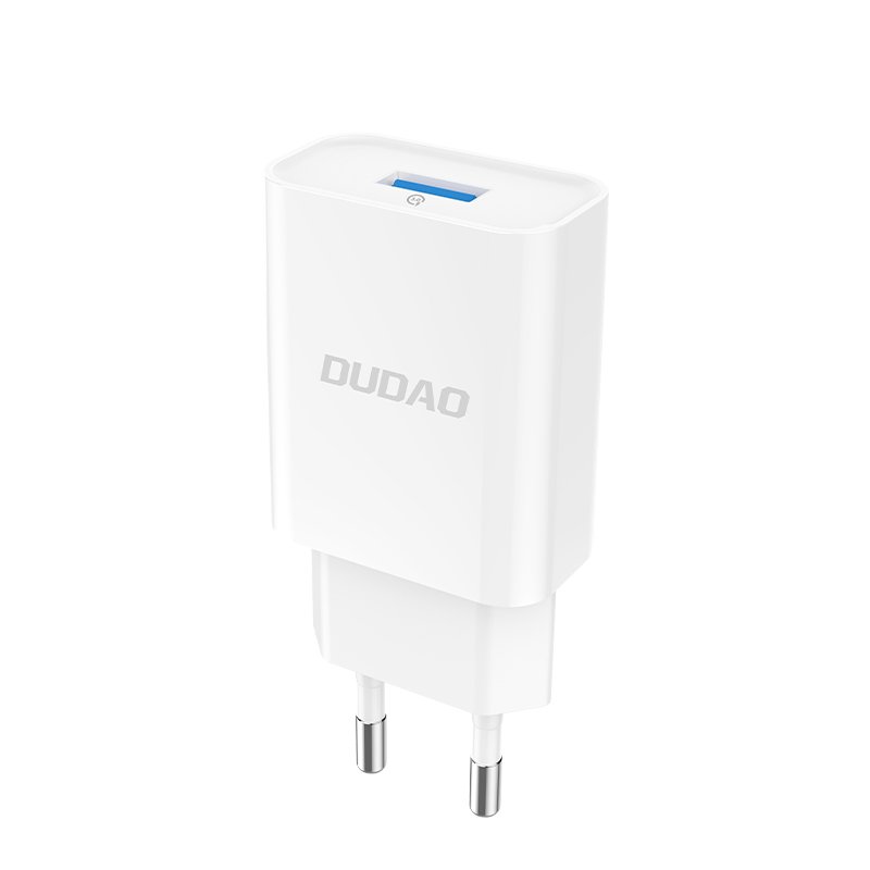 Nabíjačka do siete Dudao A3EU USB 5V / 2.4A QC3.0 Quick Charge 3.0 biela | Kryty na mobil Kryty na mobil | Nabíjačka do siete Dudao A3EU USB 5V / 2.4A QC3.0 Quick Charge 3.0 biela | Kryty na mobil
