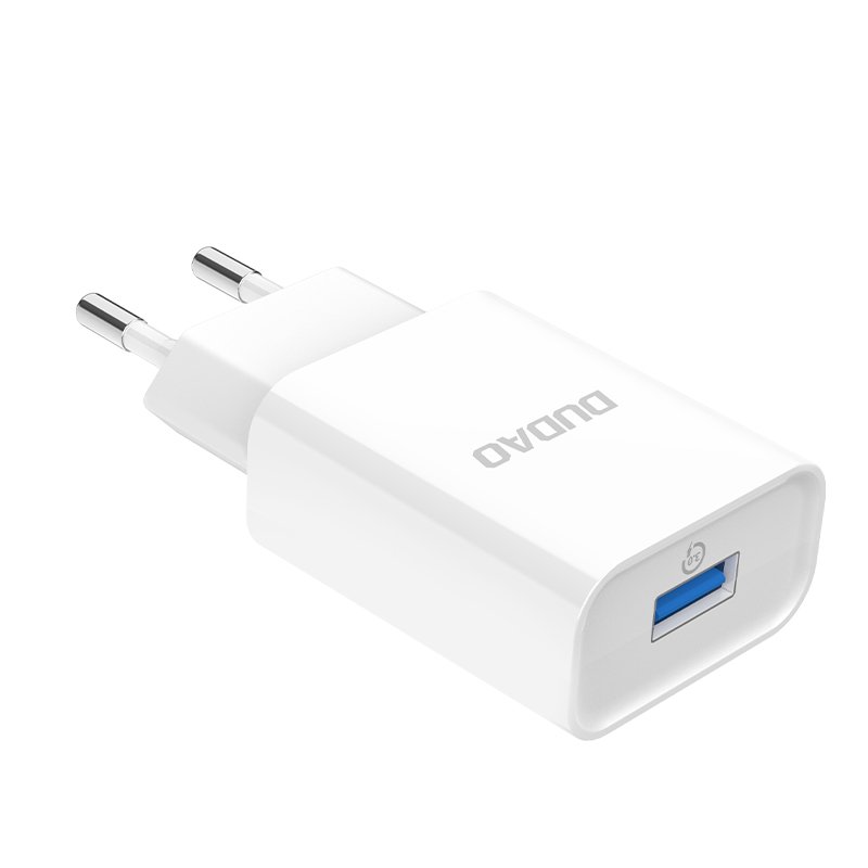 Nabíjačka do siete Dudao A3EU USB 5V / 2.4A QC3.0 Quick Charge 3.0 biela | Kryty na mobil Kryty na mobil | Nabíjačka do siete Dudao A3EU USB 5V / 2.4A QC3.0 Quick Charge 3.0 biela | Kryty na mobil