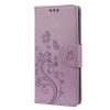 Kryty na mobil | Peňaženkové puzdro Embossing Pattern Motýľ a kvet hnedé – Samsung Galaxy A13 5G | Kryty na mobil