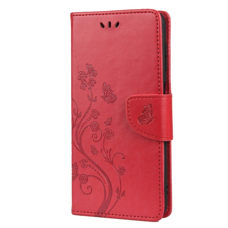 Peňaženkové puzdro Embossing Pattern Motýľ a kvet červené – Samsung Galaxy A13 5G | Kryty na mobil Kryty na mobil | Peňaženkové puzdro Embossing Pattern Motýľ a kvet červené – Samsung Galaxy A13 5G | Kryty na mobil