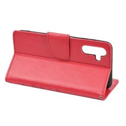 Peňaženkové puzdro Embossing Pattern Motýľ a kvet červené – Samsung Galaxy A13 5G | Kryty na mobil Kryty na mobil | Peňaženkové puzdro Embossing Pattern Motýľ a kvet červené – Samsung Galaxy A13 5G | Kryty na mobil