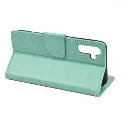 Peňaženkové puzdro Embossing Pattern Motýľ a kvet zelené – Samsung Galaxy A13 5G | Kryty na mobil Kryty na mobil | Peňaženkové puzdro Embossing Pattern Motýľ a kvet zelené – Samsung Galaxy A13 5G | Kryty na mobil
