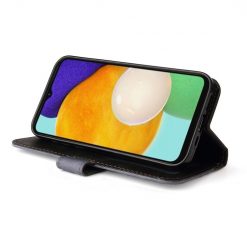 Kryty na mobil | Peňaženkové puzdro Stitching čierno-sivé – Samsung Galaxy A13 5G | Kryty na mobil