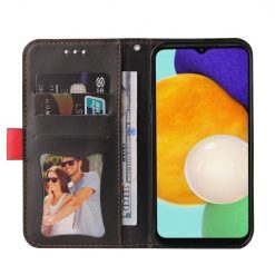 Peňaženkové puzdro Stitching čierno-červené – Samsung Galaxy A13 5G | Kryty na mobil Kryty na mobil | Peňaženkové puzdro Stitching čierno-červené – Samsung Galaxy A13 5G | Kryty na mobil