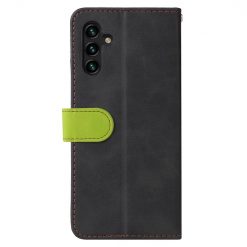 Kryty na mobil | Peňaženkové puzdro Stitching čierno-zelené – Samsung Galaxy A13 5G | Kryty na mobil