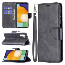 Kryty na mobil | Peňaženkové puzdro Retro Lambskin čierne – Samsung Galaxy A13 5G | Kryty na mobil