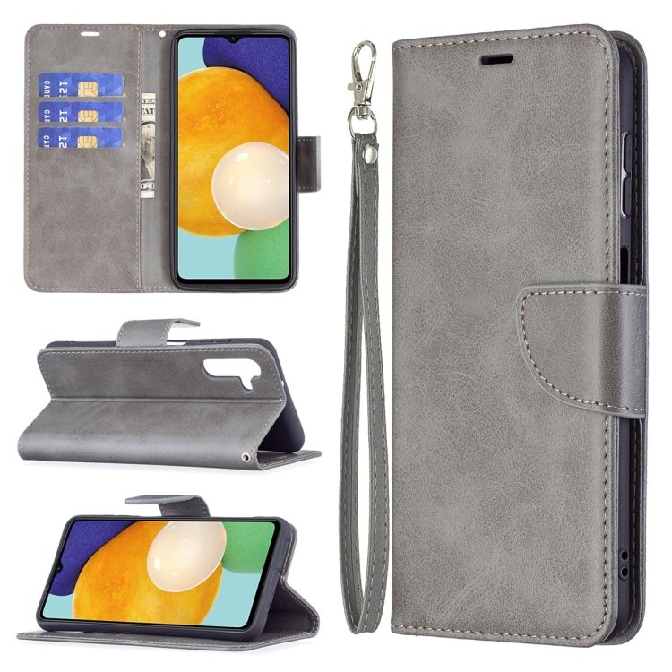 Peňaženkové puzdro Retro Lambskin sivé – Samsung Galaxy A13 5G | Kryty na mobil Kryty na mobil | Peňaženkové puzdro Retro Lambskin sivé – Samsung Galaxy A13 5G | Kryty na mobil