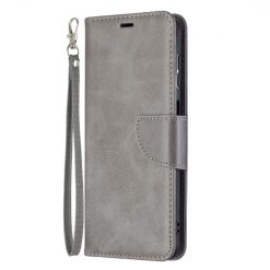 Kryty na mobil | Peňaženkové puzdro Retro Lambskin sivé – Samsung Galaxy A13 5G | Kryty na mobil