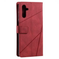 Kryty na mobil | Knižkové puzdro Rhombus červené – Samsung Galaxy A13 5G | Kryty na mobil