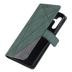 Knižkové puzdro Rhombus zelené – Samsung Galaxy A13 5G | Kryty na mobil Kryty na mobil | Knižkové puzdro Rhombus zelené – Samsung Galaxy A13 5G | Kryty na mobil