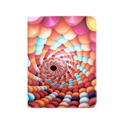 Kryty na mobil | Univerzálne knižkové puzdro Candy Spiral pre tablet so 7 – 8 palcovým displejom | Kryty na mobil