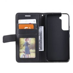 Knižkové puzdro Rhombus čierne – Samsung Galaxy S22+ (S22 Plus) | Kryty na mobil Kryty na mobil | Knižkové puzdro Rhombus čierne – Samsung Galaxy S22+ (S22 Plus) | Kryty na mobil