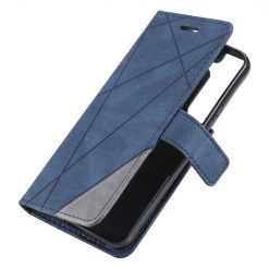 Kryty na mobil | Knižkové puzdro Rhombus modré – Samsung Galaxy S22+ (S22 Plus) | Kryty na mobil