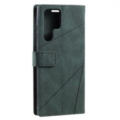 Kryty na mobil | Knižkové puzdro Rhombus zelené – Samsung Galaxy S22 Ultra | Kryty na mobil