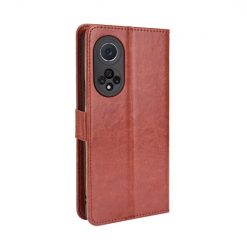 Kryty na mobil | Knižkové puzdro Shockproof Horse Texture hnedé – Huawei Nova 9 / Honor 50 | Kryty na mobil