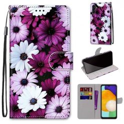 Kryty na mobil | Knižkové puzdro Trendy Cross case Chryzantémy – Samsung Galaxy A13 5G | Kryty na mobil