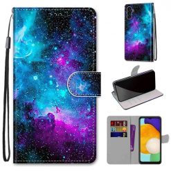 Kryty na mobil | Knižkové puzdro Trendy Cross case Hviezdna obloha – Samsung Galaxy A13 5G | Kryty na mobil