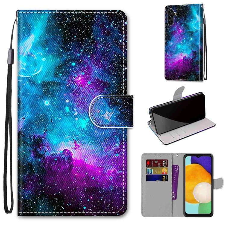 Knižkové puzdro Trendy Cross case Hviezdna obloha – Samsung Galaxy A13 5G | Kryty na mobil Kryty na mobil | Knižkové puzdro Trendy Cross case Hviezdna obloha – Samsung Galaxy A13 5G | Kryty na mobil