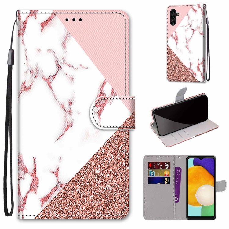 Knižkové puzdro Trendy Cross case Ružový kameň – Samsung Galaxy A13 5G | Kryty na mobil Kryty na mobil | Knižkové puzdro Trendy Cross case Ružový kameň – Samsung Galaxy A13 5G | Kryty na mobil