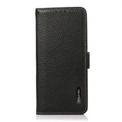 Kryty na mobil | Kožené puzdro Khazneh leather case čierne – Samsung Galaxy S22 Ultra | Kryty na mobil