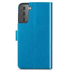 Peňaženkové puzdro Embossing Pattern Štvorlístok modré – Samsung Galaxy S22+ (S22 Plus) | Kryty na mobil Kryty na mobil | Peňaženkové puzdro Embossing Pattern Štvorlístok modré – Samsung Galaxy S22+ (S22 Plus) | Kryty na mobil