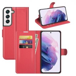 Peňaženkové puzdro Litchi červené – Samsung Galaxy S22+ (S22 Plus) | Kryty na mobil Kryty na mobil | Peňaženkové puzdro Litchi červené – Samsung Galaxy S22+ (S22 Plus) | Kryty na mobil