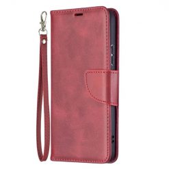 Peňaženkové puzdro Retro Lambskin červené – Samsung Galaxy S22+ (S22 Plus)