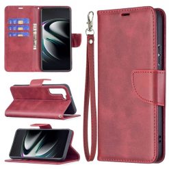 Kryty na mobil | Peňaženkové puzdro Retro Lambskin červené – Samsung Galaxy S22+ (S22 Plus) | Kryty na mobil