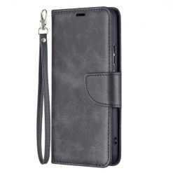 Peňaženkové puzdro Retro Lambskin čierne – Samsung Galaxy S22+ (S22 Plus)