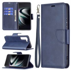 Kryty na mobil | Peňaženkové puzdro Retro Lambskin modré – Samsung Galaxy S22+ (S22 Plus) | Kryty na mobil