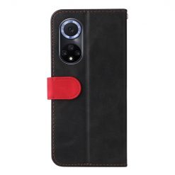 Kryty na mobil | Peňaženkové puzdro Stitching čierno-červené – Huawei Nova 9 / Honor 50 | Kryty na mobil